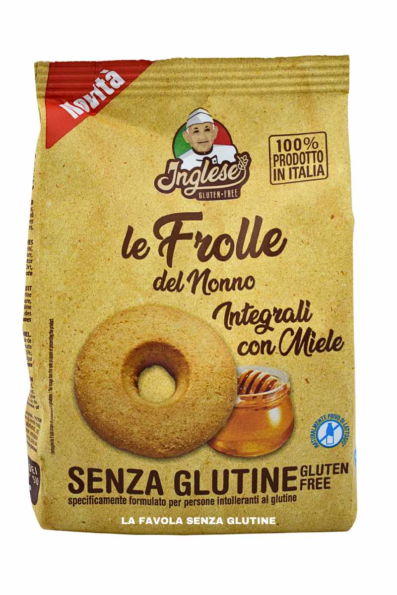 Inglese Frolle Integrali con Miele senza Glutine 200 g